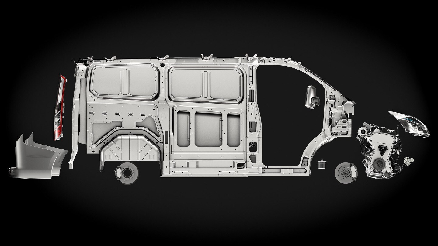 Ford Tourneo Custom Illustration Karosserie